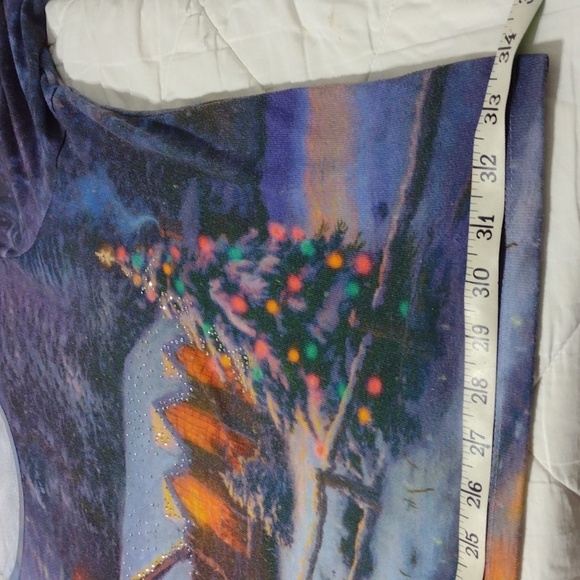 Thomas Kinkade Christmas scene sz 4x - Picture 10 of 12